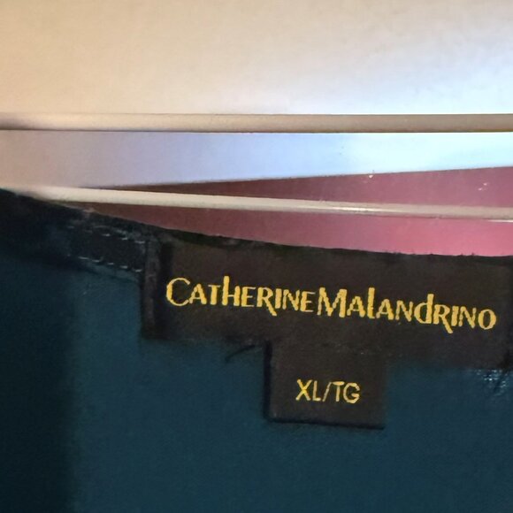 Catherine Malandrino tourquoise and black top - Picture 2 of 3